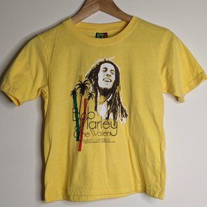 Bob Marley & The Wailers Band Yellow T-Shirt 10-12
